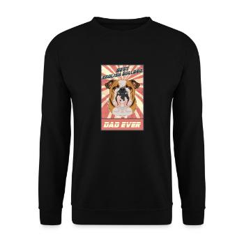 Meilleur père bouledogue anglais de tous les temps I bouledogue anglais - Sweat-shirt Unisexe - noir - Devant - Alina (178cm) & Michal (187cm)