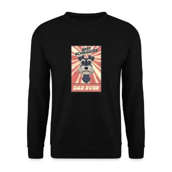 Best Miniature Schnauzer Dad Ever I Schnauzer - Unisex Sweatshirt - black - Front - Alina (178cm) & Michal (187cm)