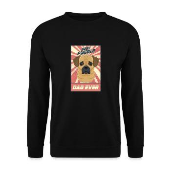 Best Puggle Dad Ever I Puggle Lover - Unisex Sweatshirt - black - Front - Alina (178cm) & Michal (187cm)