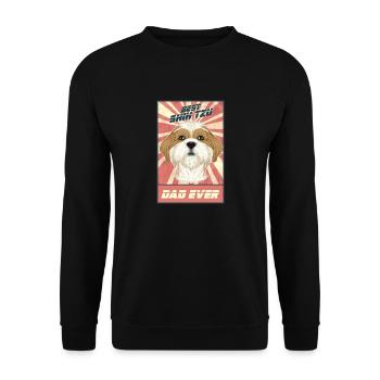 Meilleur Shih Tzu Dad Ever I Shih Tzu Lover - Sweat-shirt Unisexe - noir - Devant - Alina (178cm) & Michal (187cm)