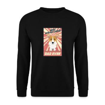 Best Welsh Corgi Dad Ever I Corgi Lover - Unisex Sweatshirt - black - Front - Alina (178cm) & Michal (187cm)