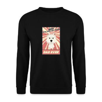Meilleur père West Highland Terrier Jamais Amoureux de Westi - Sweat-shirt Unisexe - noir - Devant - Alina (178cm) & Michal (187cm)