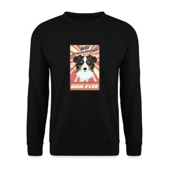 Meilleure maman de berger australien jamais aimé amoureux - Sweat-shirt Unisexe - noir - Devant - Alina (178cm) & Michal (187cm)