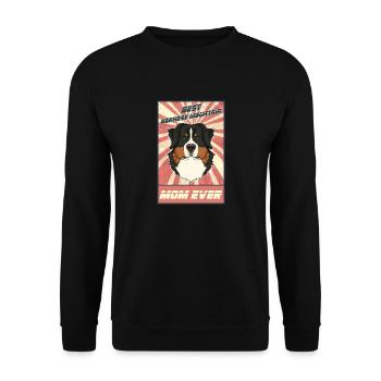 Best Bernese Mountain Dog Mom Ever - Unisex Sweatshirt - black - Front - Alina (178cm) & Michal (187cm)