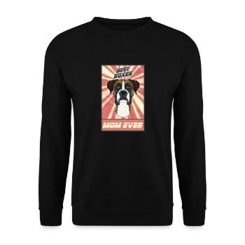 Best Boxer Mom Ever I Boxer Lover - Unisex Sweatshirt - black - Front - Alina (178cm) & Michal (187cm)