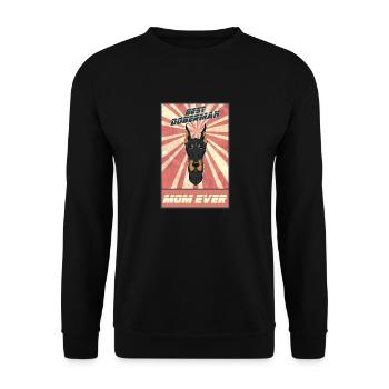 Best Doberman Mom Ever I Doberman Lover - Unisex Sweatshirt - black - Front - Alina (178cm) & Michal (187cm)