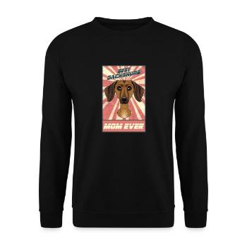 Best Dachshund Mom Ever I Viennese Dog Lover - Unisex Sweatshirt - black - Front - Alina (178cm) & Michal (187cm)