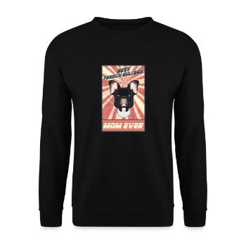 Meilleur Français Bulldog Mom Ever I Frenchie Lover - Sweat-shirt Unisexe - noir - Devant - Alina (178cm) & Michal (187cm)
