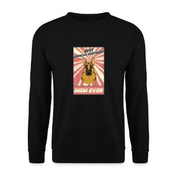 Best German Shepherd Mom Ever I German Shepherd - Unisex Pullover - Schwarz - Vorne - Alina (178cm) & Michal (187cm)