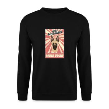 Meilleure maman malinois de tous les temps I Mechelaar Lover - Sweat-shirt Unisexe - noir - Devant - Alina (178cm) & Michal (187cm)