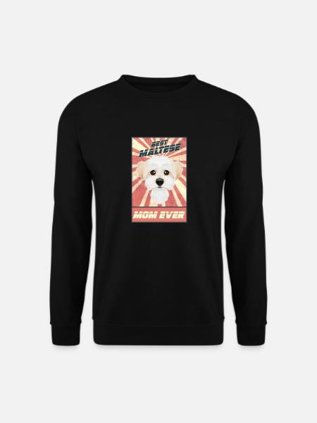 Beste Maltese moeder ooit ik Maltese minnaar - Uniseks sweater - zwart