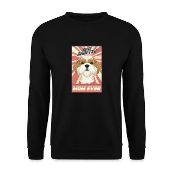 Best Shih Tzu Mom Ever I Shih Tzu Lover - Unisex Sweatshirt - black - Front - Alina (178cm) & Michal (187cm)