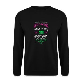 cool funny earth birthday birthday present - Unisex Pullover - Schwarz - Vorne - Alina (178cm) & Michal (187cm)