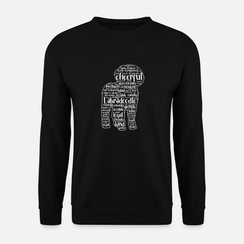 Labradoodle Dog - Unisex Sweatshirt - black