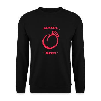 Peachy Keen Fruit - Unisex Sweatshirt - black - Front - Alina (178cm) & Michal (187cm)