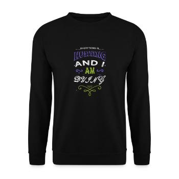 frein à disque blague amusante citation drôle cadeau d’anniversaire - Sweat-shirt Unisexe - noir - Devant - Alina (178cm) & Michal (187cm)