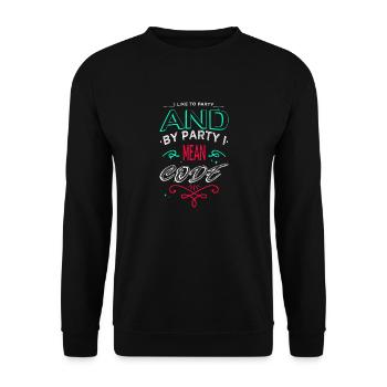 Idée de cadeau Happy Dads Favorite Joke PC Déclaration - Sweat-shirt Unisexe - noir - Devant - Alina (178cm) & Michal (187cm)