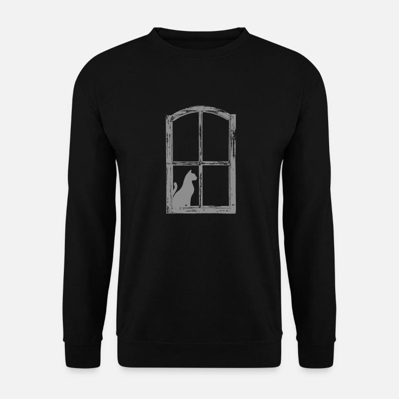 Cat - Unisex Sweatshirt - black
