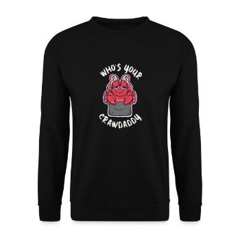 Who's Your Crawdaddy Kawaii Crawfish Boil - Unisex Pullover - Schwarz - Vorne - Alina (178cm) & Michal (187cm)