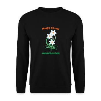 Série Spéciale dédiée aux Narcisses des Pléiades 2 - Sweat-shirt Unisexe - noir - Devant - Alina (178cm) & Michal (187cm)