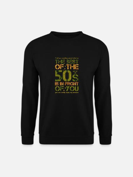Halvtredserne 50'erne 50'erne 50'erne - Unisex sweater - sort