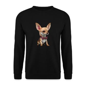Chihuahua Dog Dog Owner Chihuahua Puppy Dogs - Unisex Sweatshirt - black - Front - Alina (178cm) & Michal (187cm)