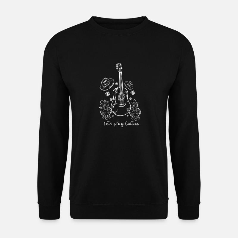 Lass uns Gitarre spielen - Unisex Pullover - Schwarz