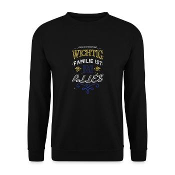 fun present sayings everything is ok awesome - Unisex Pullover - Schwarz - Vorne - Alina (178cm) & Michal (187cm)