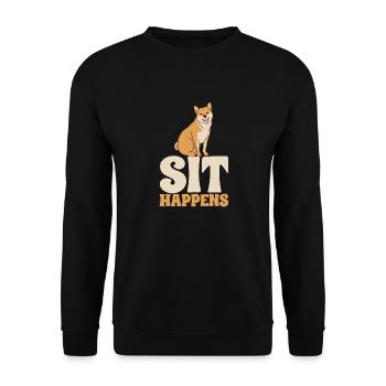 Pet Sitting Cat Dog Pet Sitter - Unisex Sweatshirt - black - Front - Alina (178cm) & Michal (187cm)