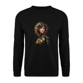 Anime - Unisex Sweatshirt - black - Front - Alina (178cm) & Michal (187cm)