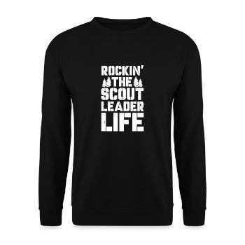Rockin' the scout leader life - Unisex Sweatshirt - black - Front - Alina (178cm) & Michal (187cm)