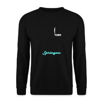 Turmspringenspringer - Unisex Pullover - Schwarz - Vorne - Alina (178cm) & Michal (187cm)