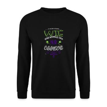 humor geburtstagsgeschenkidee lustig statement - Unisex Pullover - Schwarz - Vorne - Alina (178cm) & Michal (187cm)