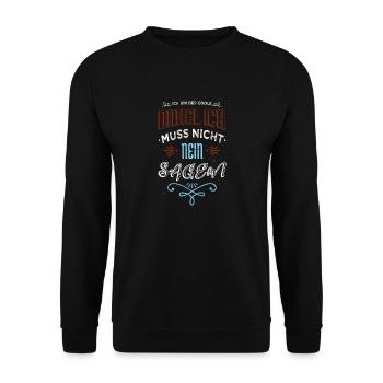 bester lieben weihnachten humor familienurlaub - Unisex Pullover - Schwarz - Vorne - Alina (178cm) & Michal (187cm)