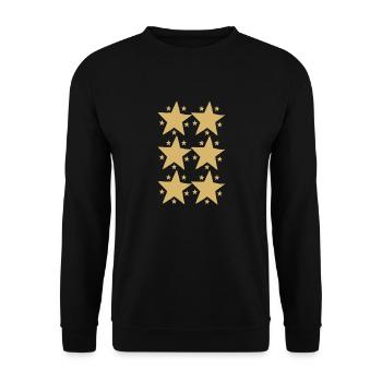 Sterenhimmel - Unisex Sweatshirt - black - Front - Alina (178cm) & Michal (187cm)
