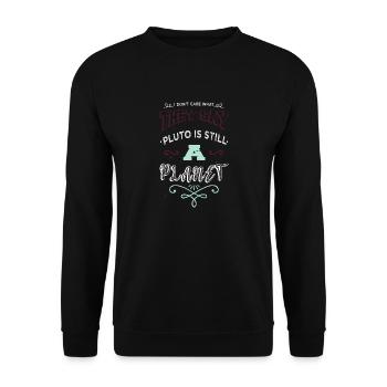 joke gift idea happy christmas celestial fun geek - Unisex Pullover - Schwarz - Vorne - Alina (178cm) & Michal (187cm)