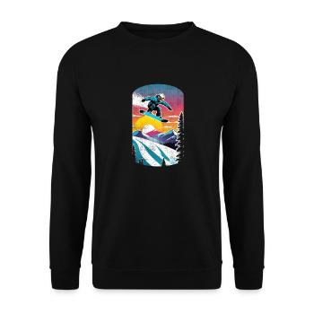 snowboard neige et ski - Sweat-shirt Unisexe - noir - Devant - Alina (178cm) & Michal (187cm)