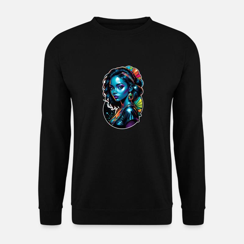 Afro Frau - Schönheit - Unisex Pullover - Schwarz