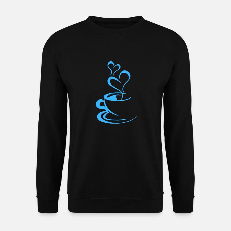 Tasse à café bleue - Sweat-shirt Unisexe - noir