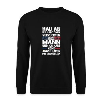French French France - Unisex Sweatshirt - black - Front - Alina (178cm) & Michal (187cm)