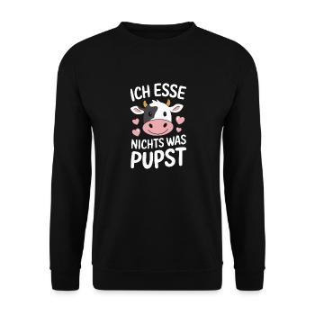 Végétarien Végétalien Végétarien Végétarien - Sweat-shirt Unisexe - noir - Devant - Alina (178cm) & Michal (187cm)