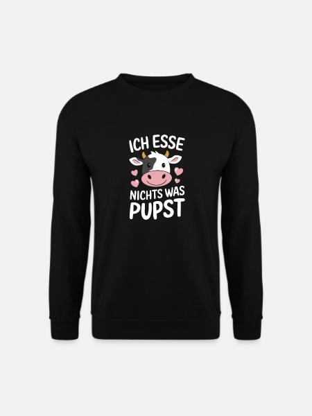 Vegetarisch Vegan Veggie Vegetarier - Unisex Pullover - Schwarz