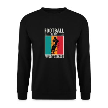 Football américain - Sweat-shirt Unisexe - noir - Devant - Alina (178cm) & Michal (187cm)