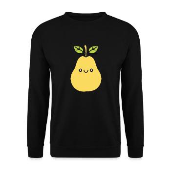 Pear - Unisex Sweatshirt - black - Front - Alina (178cm) & Michal (187cm)