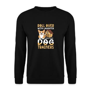 Thanks To Our Dog Trainers für einen Hundetrainer - Unisex Pullover - Schwarz - Vorne - Alina (178cm) & Michal (187cm)