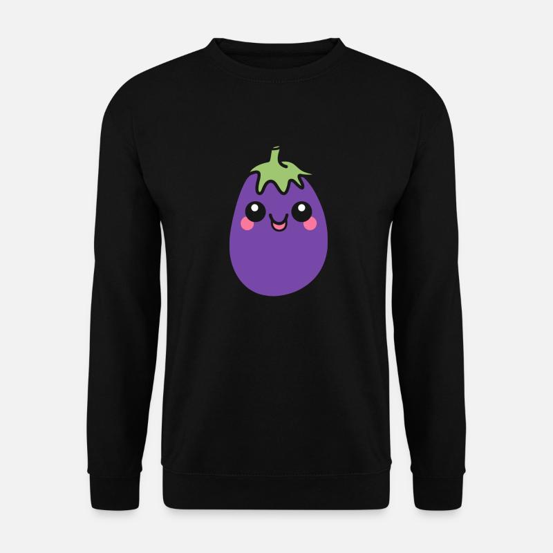 Aubergine - Unisex Pullover - Schwarz