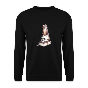 Trugschluss - Unisex Pullover - Schwarz - Vorne - Alina (178cm) & Michal (187cm)
