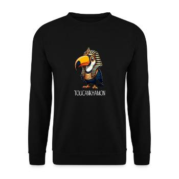 Tucankhamon - Unisex Sweatshirt - black - Front - Alina (178cm) & Michal (187cm)