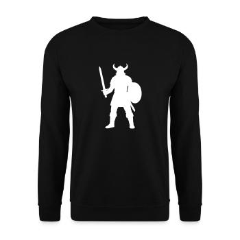 wikinger - Unisex Pullover - Schwarz - Vorne - Alina (178cm) & Michal (187cm)