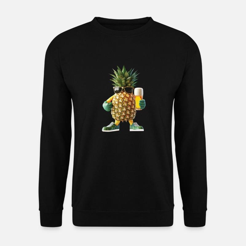Ananas Bier - Unisex Pullover - Schwarz